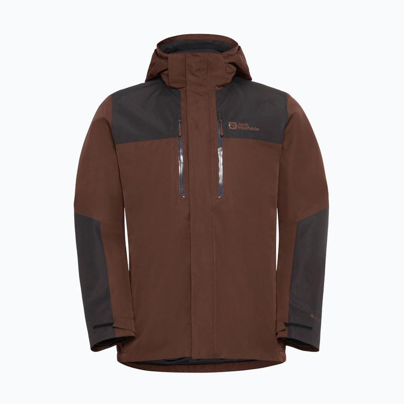 Geacă 3în1 pentru bărbați Jack Wolfskin Jasper 3In1 hot choc 19