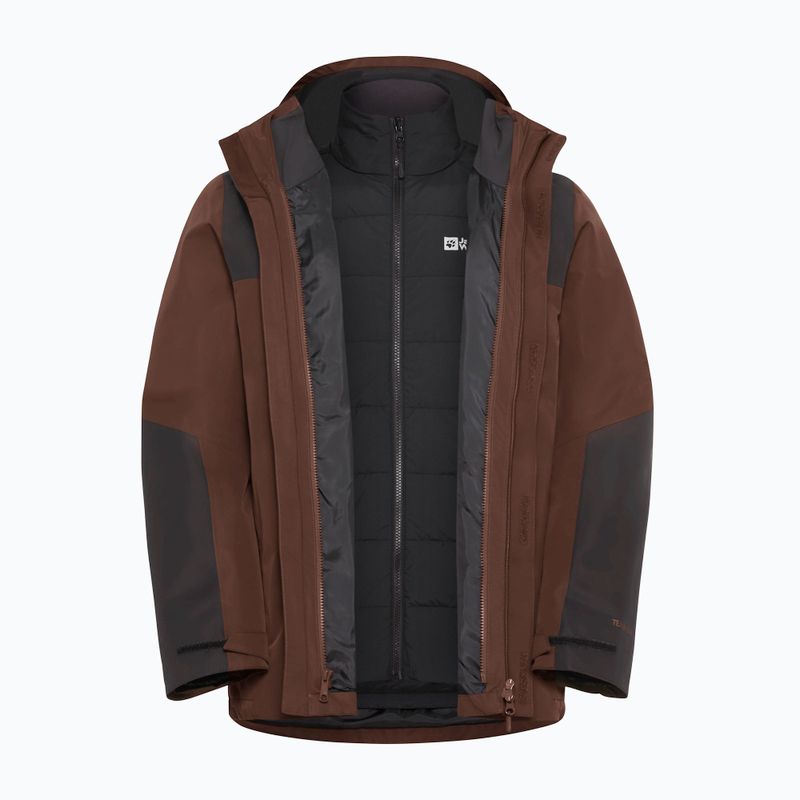 Geacă 3în1 pentru bărbați Jack Wolfskin Jasper 3In1 hot choc 21