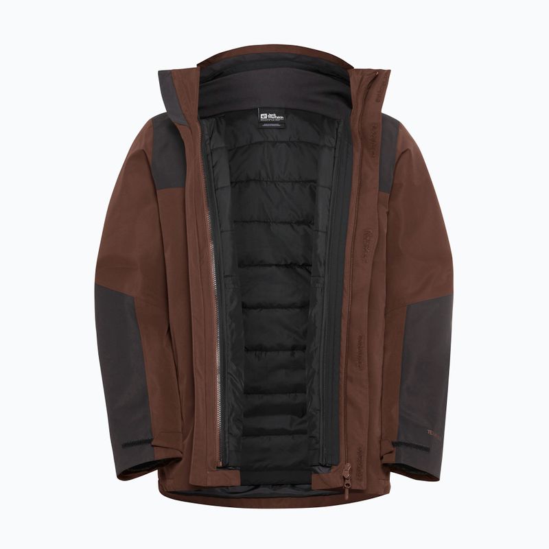 Geacă 3în1 pentru bărbați Jack Wolfskin Jasper 3In1 hot choc 22