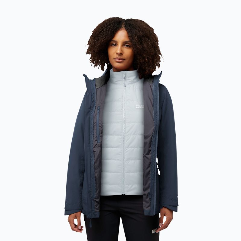 Geacă 3în1 damă Jack Wolfskin Hunberg 3In1 midnight sky 3