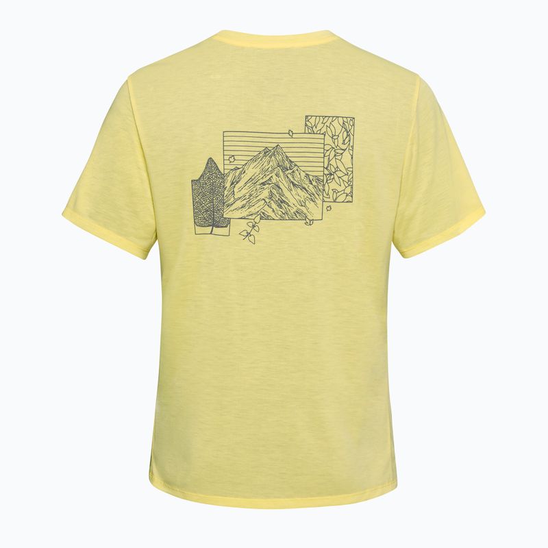Tricou pentru femei Jack Wolfskin Vonnan Graphic ridge leaf lemon ice 6