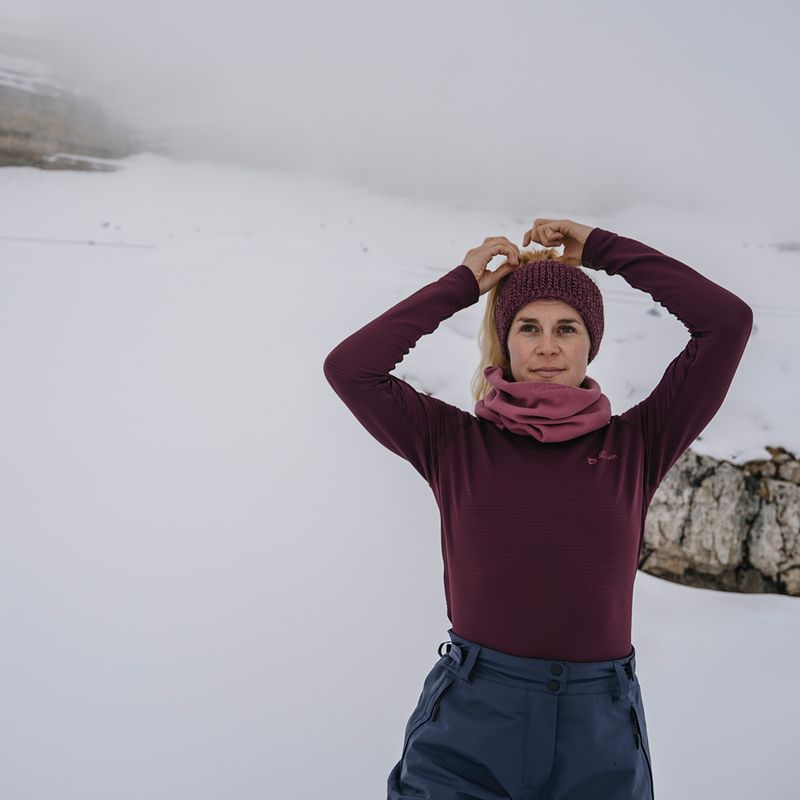 Longsleeve termoactiv pentru femei Jack Wolfskin Infinite Warm amaranth 5