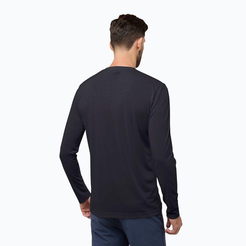 Longsleeve pentru bărbați Jack Wolfskin Vonnan black 2