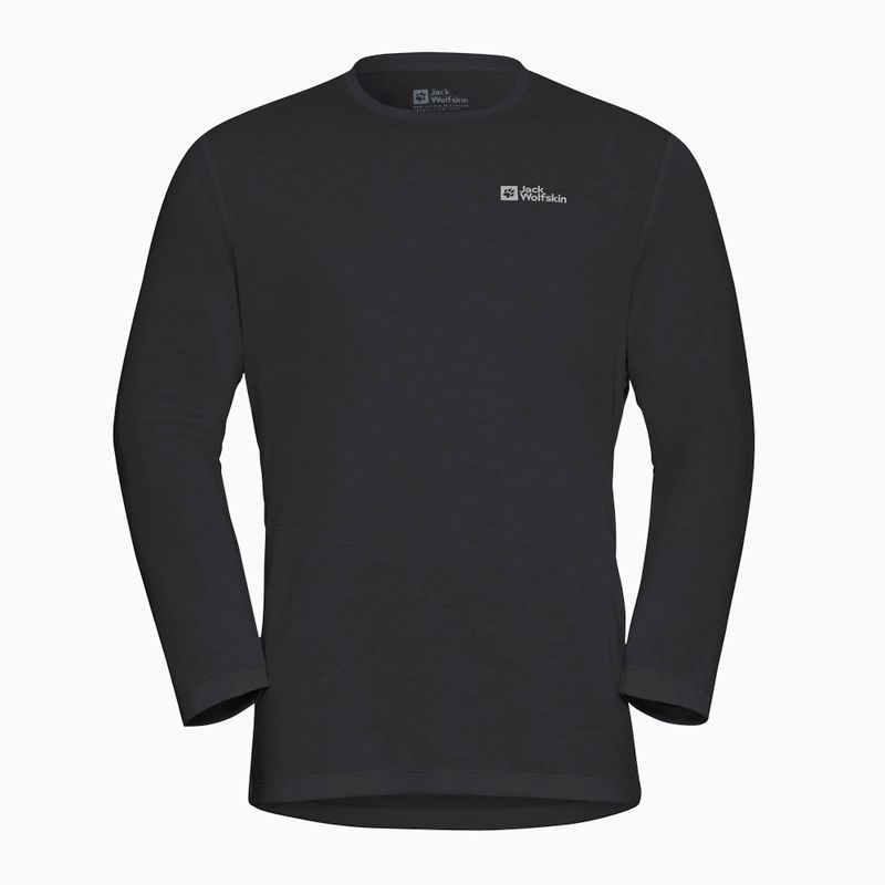 Longsleeve pentru bărbați Jack Wolfskin Vonnan black 3