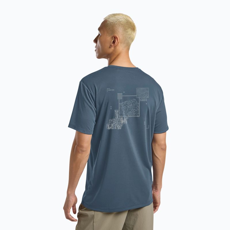 Tricou bărbați Jack Wolfskin Vonnan Graphic peak trail midnight sky 3