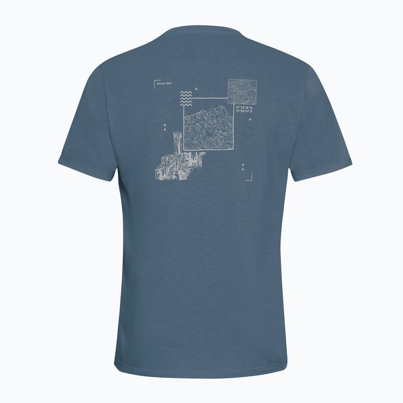 Tricou bărbați Jack Wolfskin Vonnan Graphic peak trail midnight sky 7