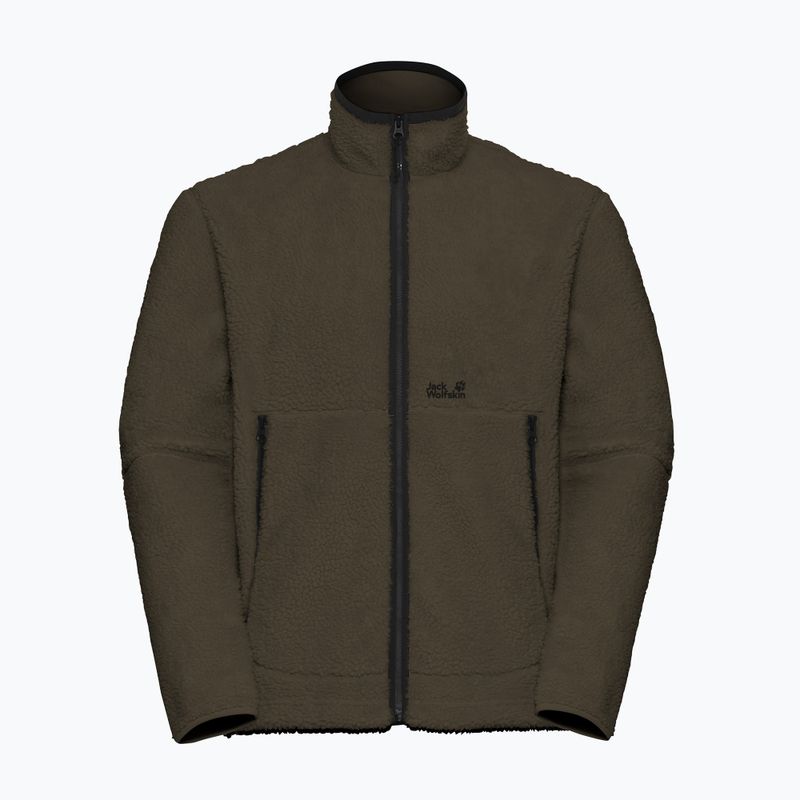 Bluză fleece pentru bărbați Jack Wolfskin Stone Lite obsidian moss 7