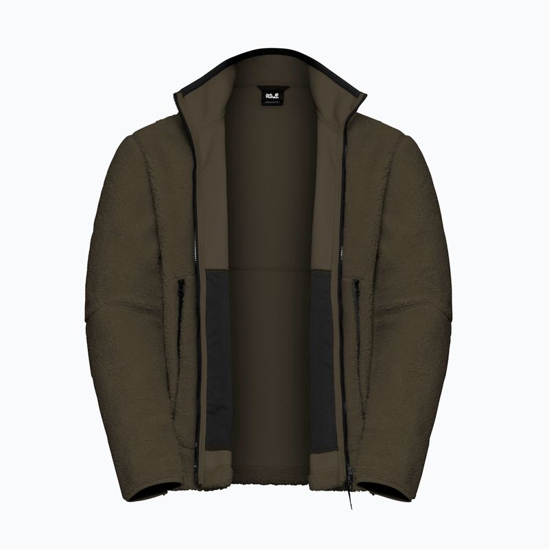 Bluză fleece pentru bărbați Jack Wolfskin Stone Lite obsidian moss 9