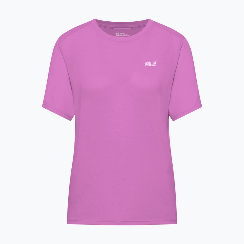 Tricou de trekking pentru femei Jack Wolfskin Vonnan foxglove 5