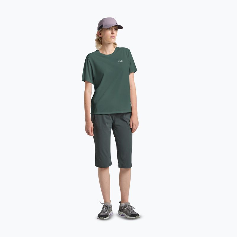 Tricou de trekking pentru femei Jack Wolfskin Vonnan sago palm 2