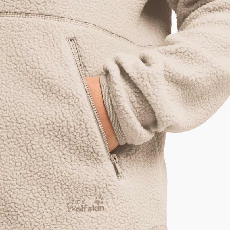 Bluză fleece pentru femei Jack Wolfskin Lite Curl Full Zip oyster 6