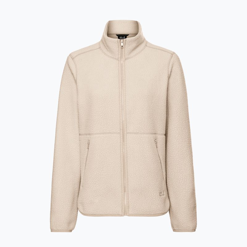 Bluză fleece pentru femei Jack Wolfskin Lite Curl Full Zip oyster 7