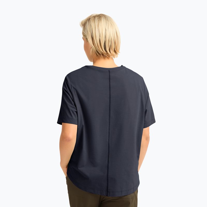 Tricou de trekking pentru femei Jack Wolfskin Travel T dark navy 3