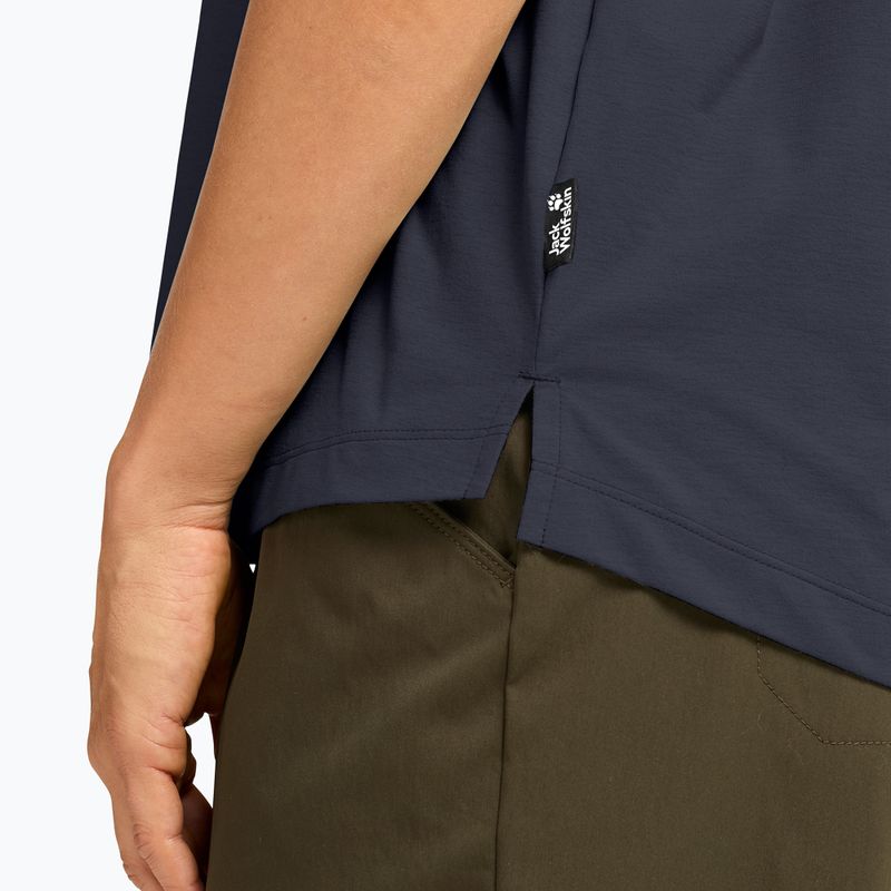 Tricou de trekking pentru femei Jack Wolfskin Travel T dark navy 4