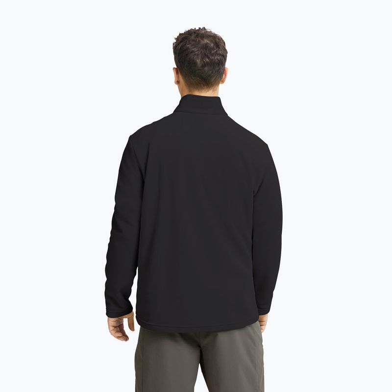 Bluză fleece pentru bărbați Jack Wolfskin Taunus 100 Half Zip black 3