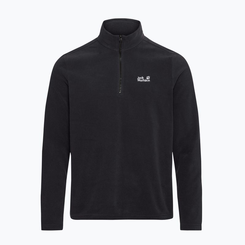 Bluză fleece pentru bărbați Jack Wolfskin Taunus 100 Half Zip black 5