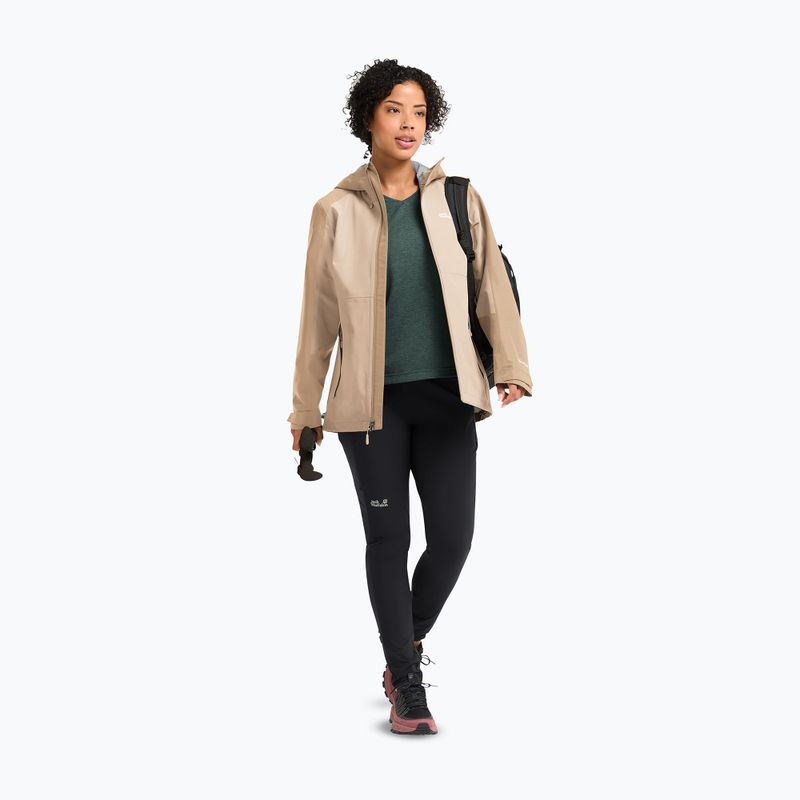 Geacă de ploaie pentru femei Jack Wolfskin Wildbound 2L oyster 2