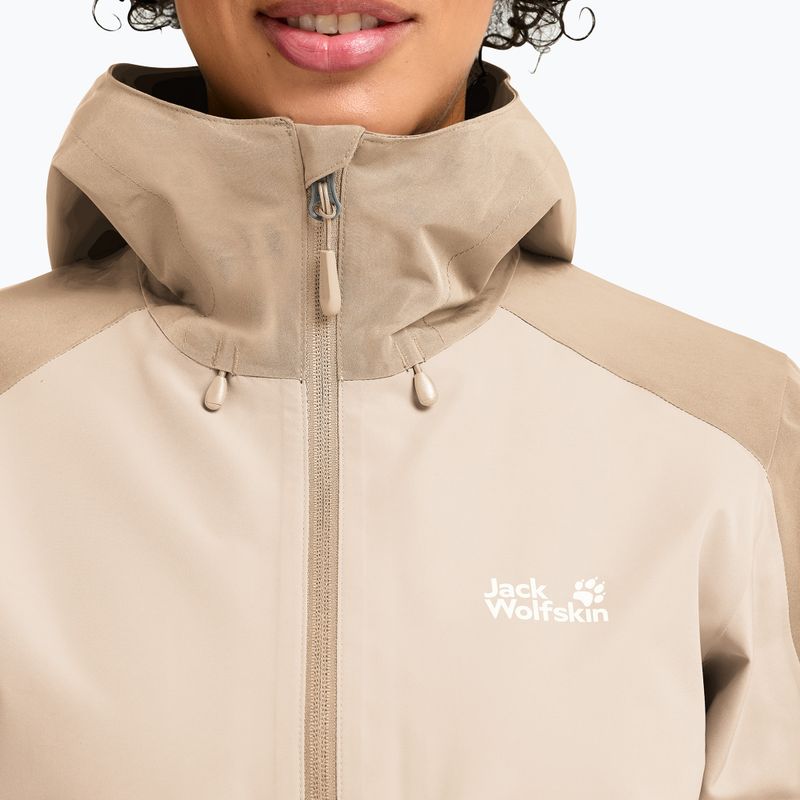 Geacă de ploaie pentru femei Jack Wolfskin Wildbound 2L oyster 4