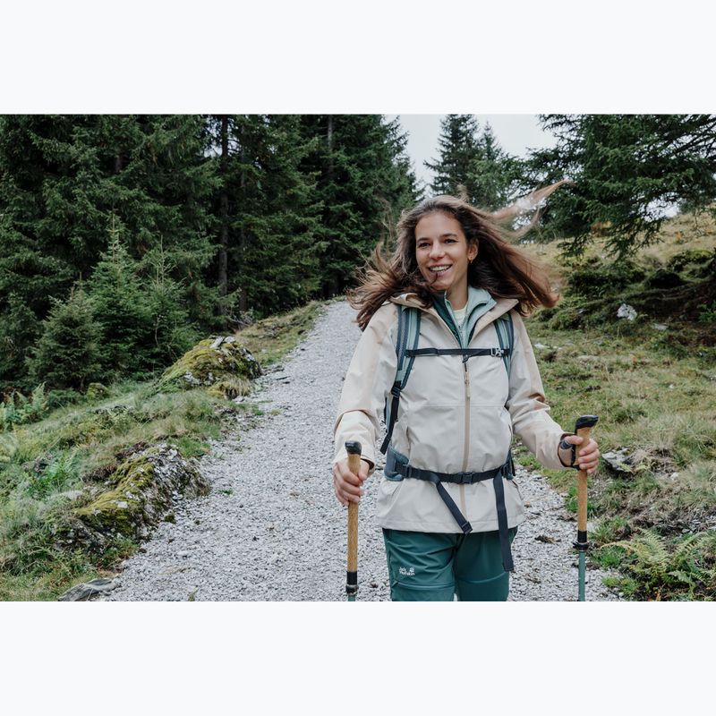 Geacă de ploaie pentru femei Jack Wolfskin Wildbound 2L oyster 11