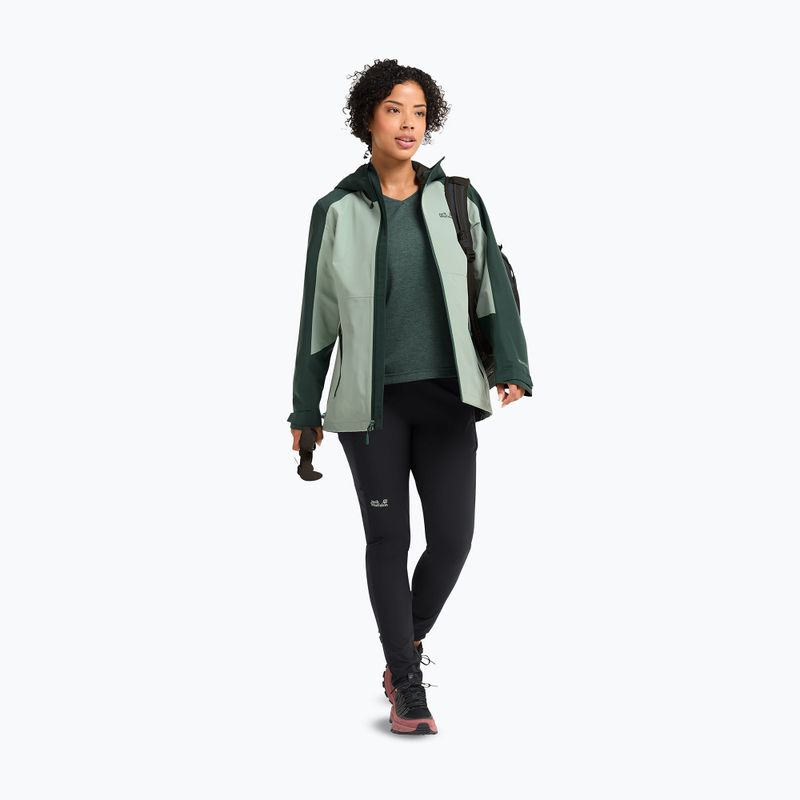 Geacă de ploaie pentru femei Jack Wolfskin Wildbound 2L green zinnia 2