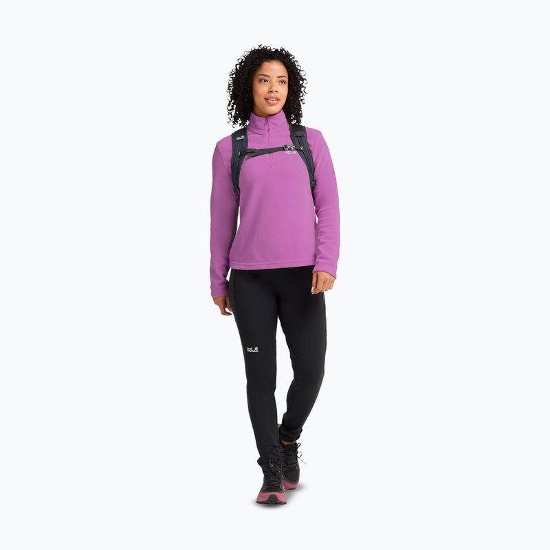 Bluză fleece pentru femei Jack Wolfskin Taunus 100 Half Zip foxglove 2