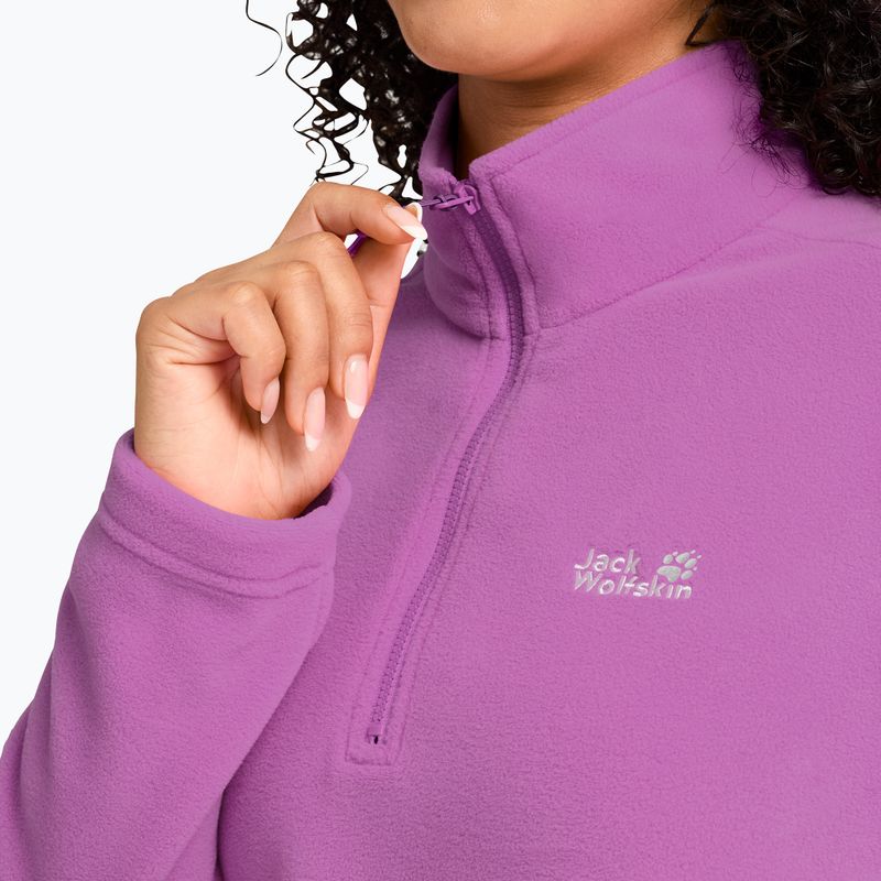 Bluză fleece pentru femei Jack Wolfskin Taunus 100 Half Zip foxglove 4