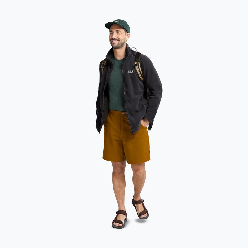 Bluză fleece pentru bărbați Jack Wolfskin Taunus 200 Full Zip black 2