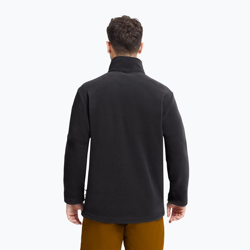 Bluză fleece pentru bărbați Jack Wolfskin Taunus 200 Full Zip black 3