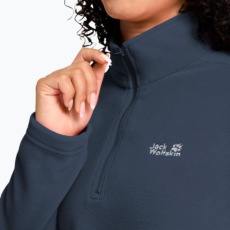 Bluză fleece pentru femei Jack Wolfskin Taunus 100 Half Zip midnight sky 4