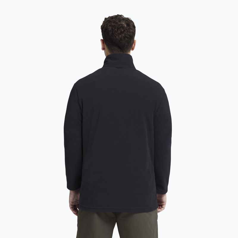 Bluză fleece pentru bărbați Jack Wolfskin Taunus 100 Full Zip black 3