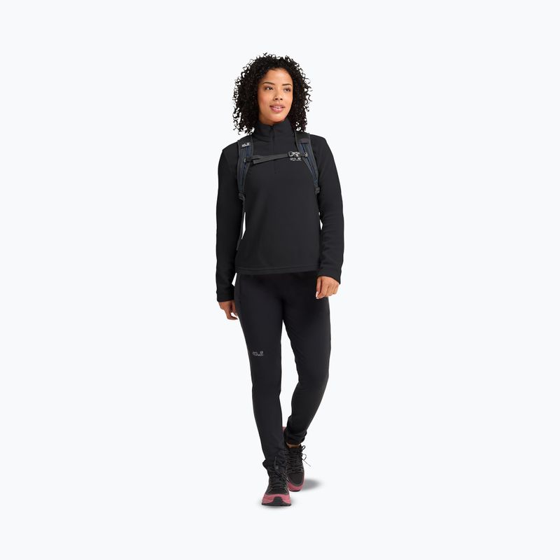 Bluză fleece pentru femei Jack Wolfskin Taunus 100 Half Zip black 2