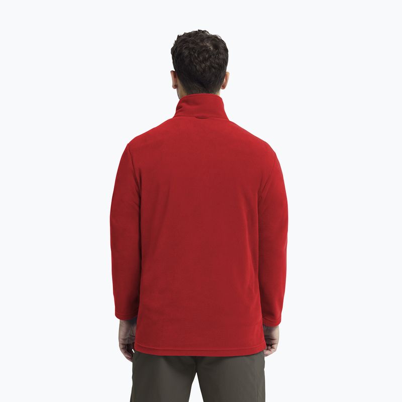 Bluză fleece pentru bărbați Jack Wolfskin Taunus 100 Full Zip siren red 3