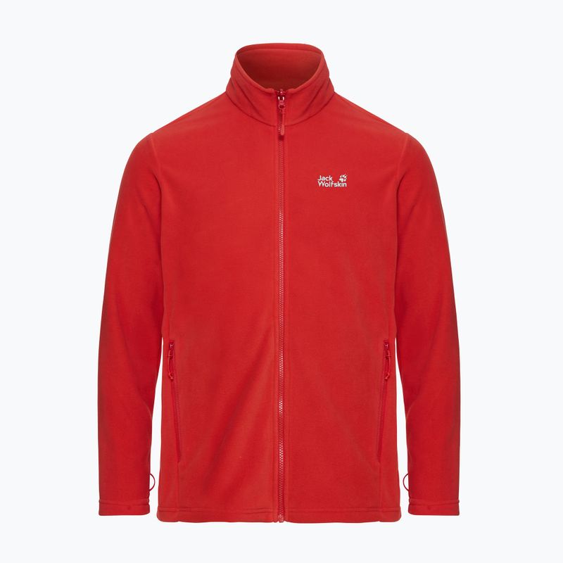 Bluză fleece pentru bărbați Jack Wolfskin Taunus 100 Full Zip siren red 7
