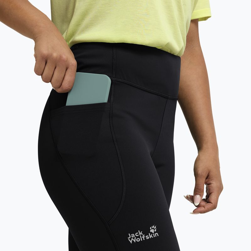 Colanți pentru femei Jack Wolfskin Wildstride black 6