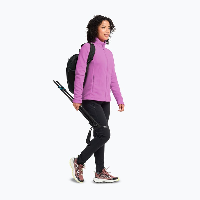 Bluză fleece pentru femei Jack Wolfskin Taunus 100 Full Zip foxglove 2