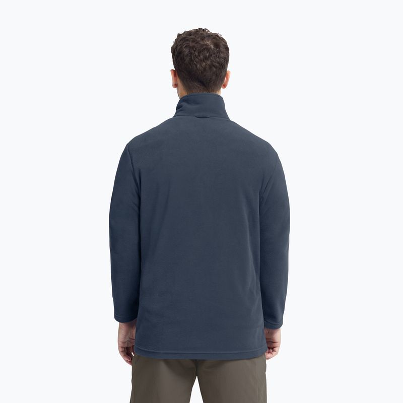 Bluză fleece pentru bărbați Jack Wolfskin Taunus 100 Full Zip midnight sky 3