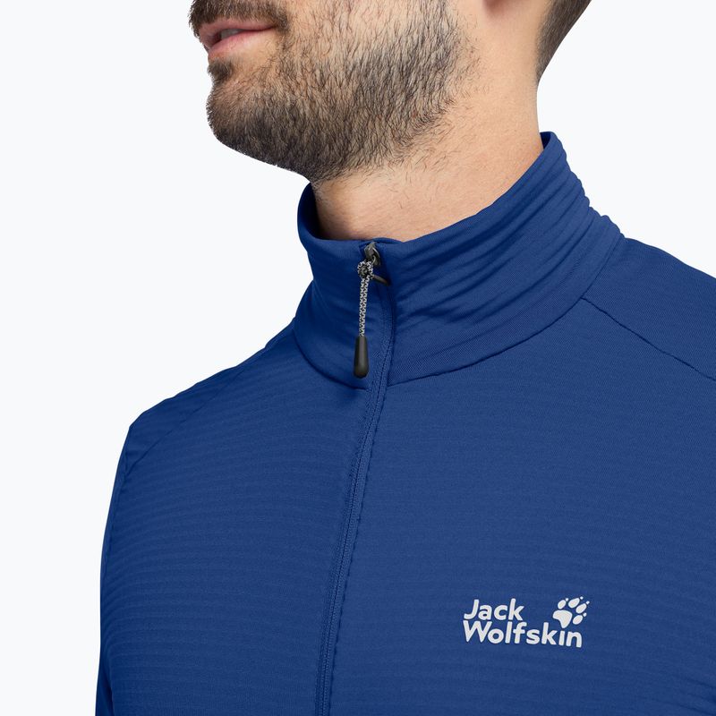 Bluză de trekking pentru bărbați Jack Wolfskin Litestride Full Zip blue orchid 4
