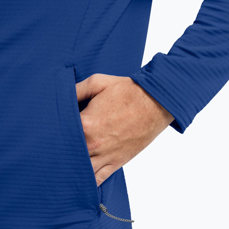 Bluză de trekking pentru bărbați Jack Wolfskin Litestride Full Zip blue orchid 5