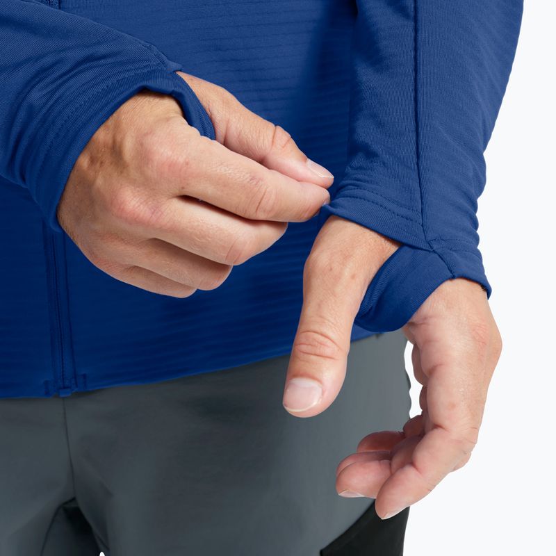 Bluză de trekking pentru bărbați Jack Wolfskin Litestride Full Zip blue orchid 6