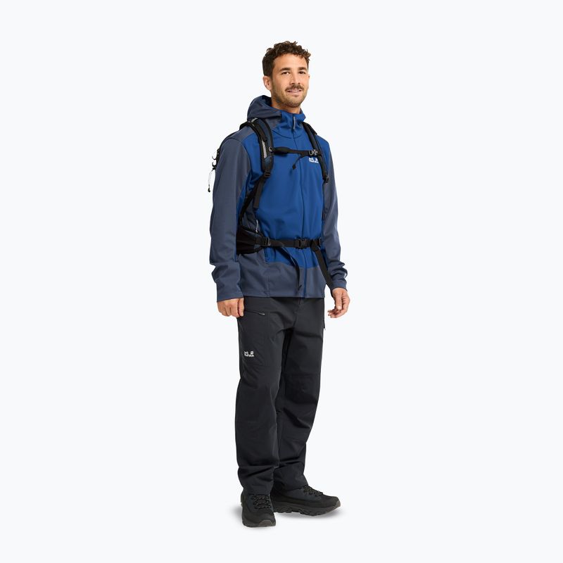 Geacă softshell pentru bărbați Jack Wolfskin Skyvail blue orchid 2
