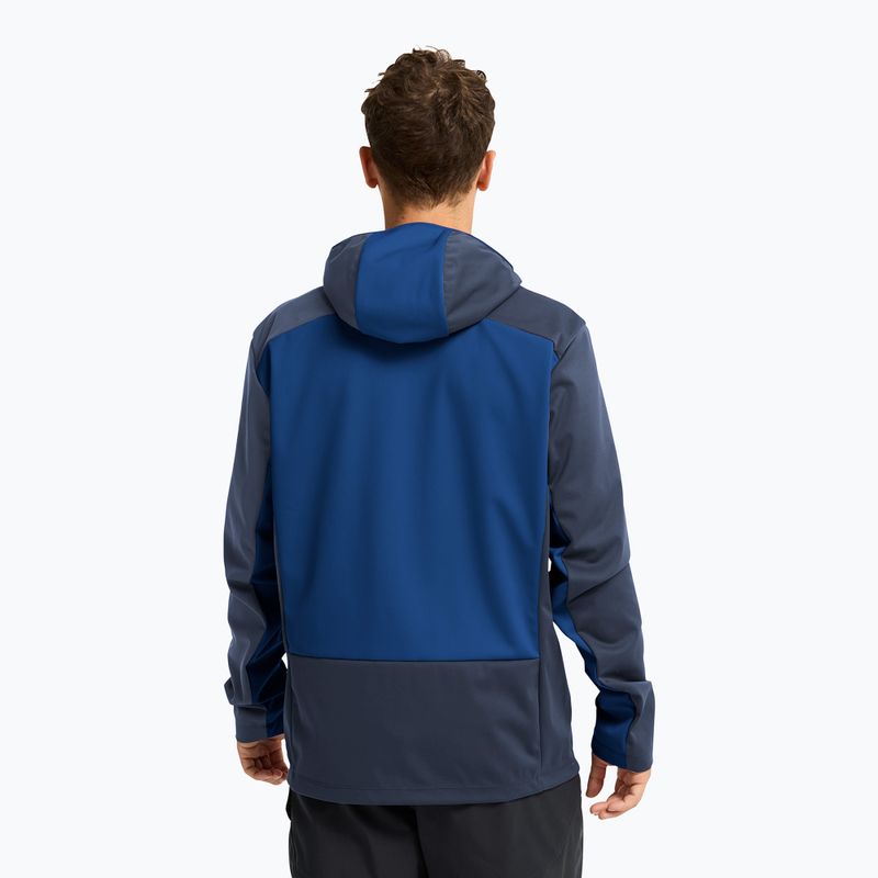 Geacă softshell pentru bărbați Jack Wolfskin Skyvail blue orchid 3