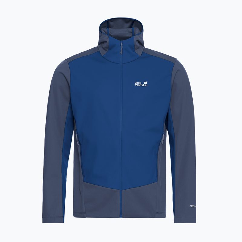 Geacă softshell pentru bărbați Jack Wolfskin Skyvail blue orchid 7