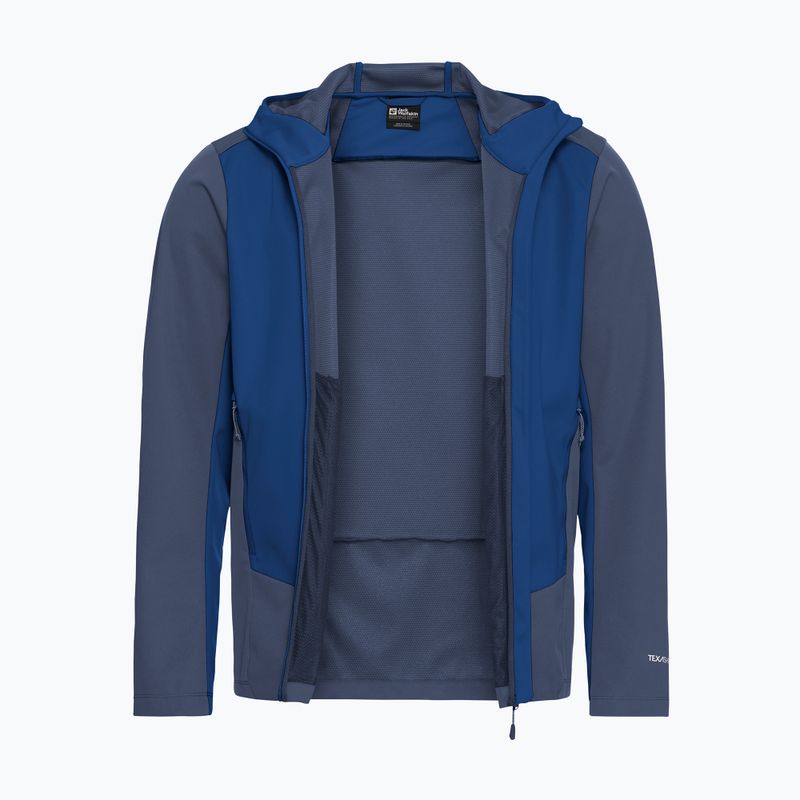 Geacă softshell pentru bărbați Jack Wolfskin Skyvail blue orchid 8
