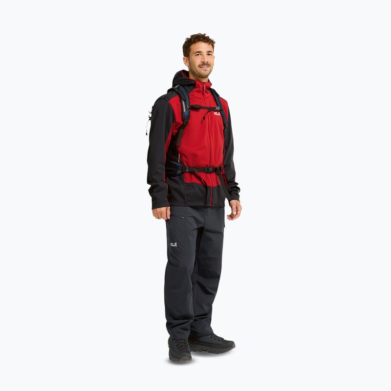 Geacă softshell pentru bărbați Jack Wolfskin Skyvail siren red 2