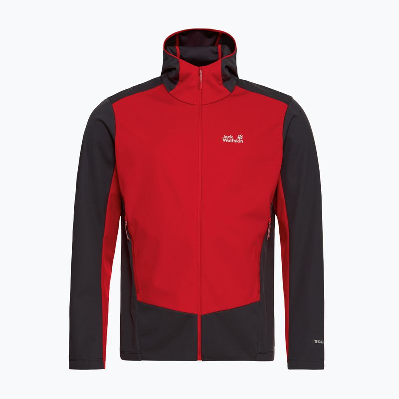 Geacă softshell pentru bărbați Jack Wolfskin Skyvail siren red 7