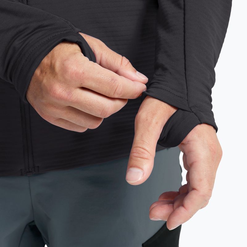 Bluză de trekking pentru bărbați Jack Wolfskin Litestride Full Zip black 5