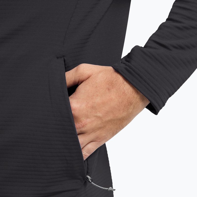 Bluză de trekking pentru bărbați Jack Wolfskin Litestride Full Zip black 6