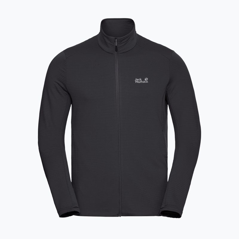 Bluză de trekking pentru bărbați Jack Wolfskin Litestride Full Zip black 7