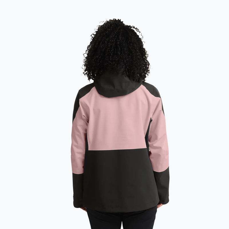 Geacă de ploaie pentru femei Jack Wolfskin Rockpaw 3L rosegarden 3