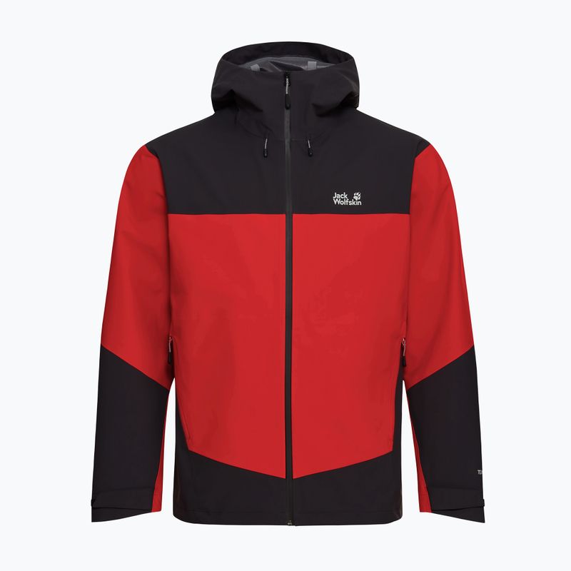 Geacă de ploaie pentru bărbați Jack Wolfskin Rockpaw 3L siren red 7